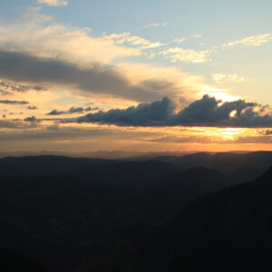 Mountain sky view