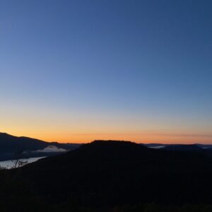 Clouds over mountains
