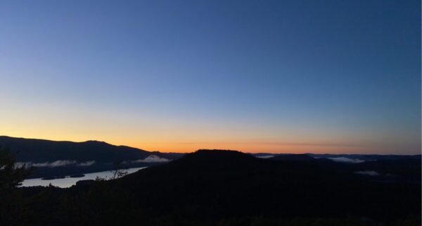 Clouds over mountains