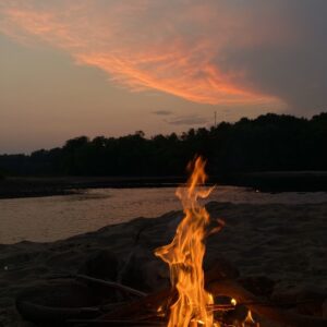 fire at the beach