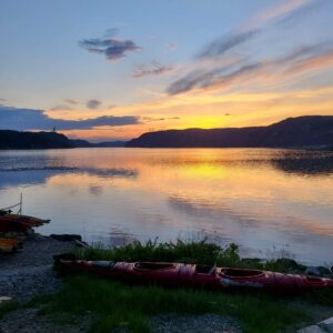 Kayak sunset