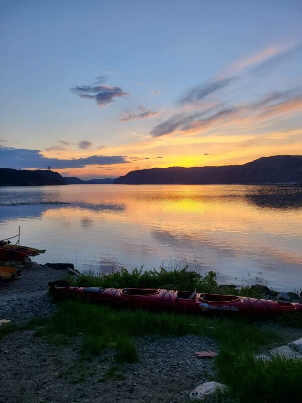 Kayak sunset